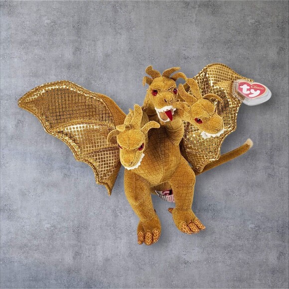 Ty Japan Exclusive King Ghidorah 2001 Godzilla Plush MWMT Toho Tag Protected - Picture 4 of 13